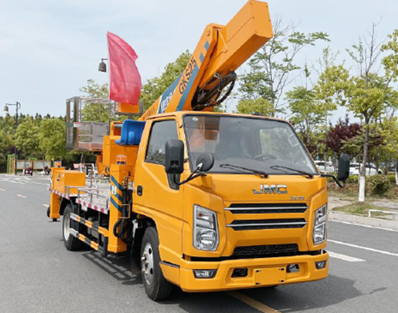 藍牌江鈴27米直臂伸縮臂高空作業車產品推薦